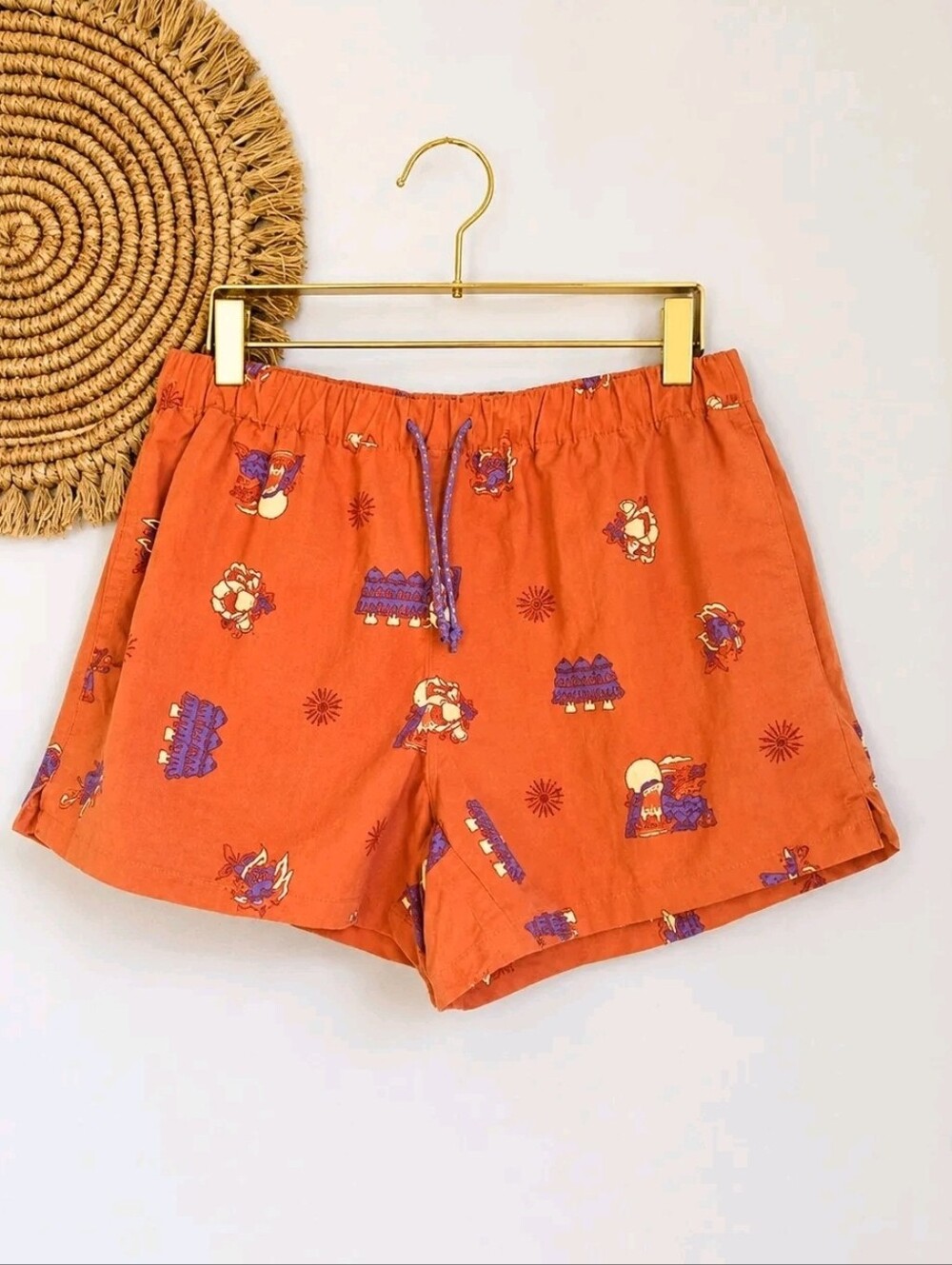 Marmot NEW Womens Juniper Springs Drawstring Graphic Print 3" Shorts SZ Small